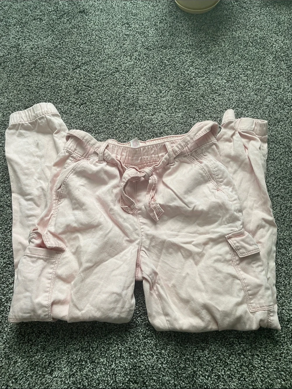 Justice Light Pink Cargo Jogger Pants for Kids